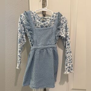 Blue Floral Kids Dress